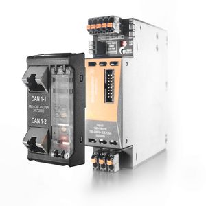 Das neue Kommunikationsmodul PRO COM lässt sich zur Erfassung von produkt- und zustandsorientierten Daten einfach auf die Stromversorgung PROtop aufstecken.