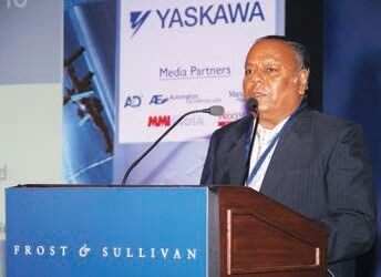 Senior Vice President, Reliance Industries, BR Mehta talking at the event. (Picture: Frost & Sullivan)