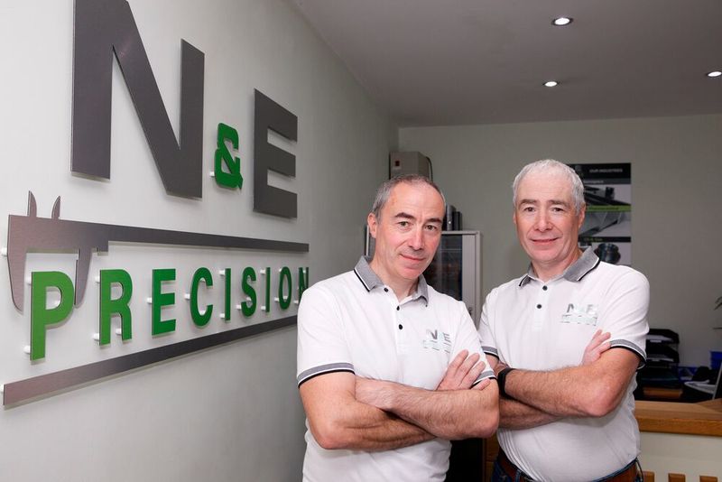 Noel & Eamon Farrell — the joint managing directors at N&E Precision. (SKP & Associates)