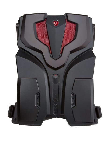 Im Rucksackrechner VR One von MSI sollen ein Intel-Quad-Core-Prozessor und eine Geforce-GTX-10-Karte für eine VR-taugliche Performance sorgen. (MSI)