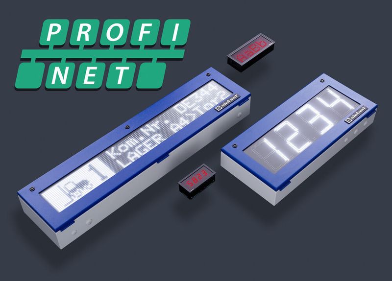 Die neuen Digitalanzeigen von SIebert lassen sich über Profinet ansteurn. (Bild: Siebert )