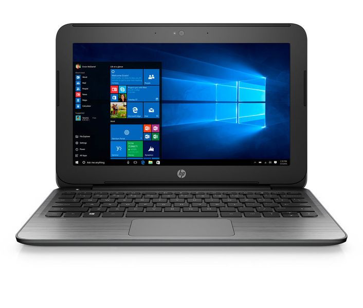 Das HP Stream 11 ist auch in Grau erhältlich. Der Celeron N3050 auf Braswell-Basis kommt ohne Lüfter aus. (Bild: HP)
