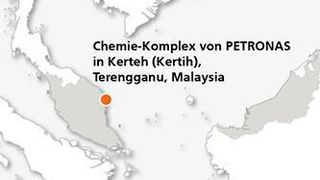 Integrierter Petrochemie-Komplex der Petronas Chemicals Group Berhad: Dort plant PCC  gemeinsam mit dem Betreiber den Bau einer neuen Produktionsanlage. (PCC)