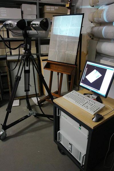 3D-Digitalisierung  ... der Altartafeln mit dem COMET-System. (Archiv: Vogel Business Media)