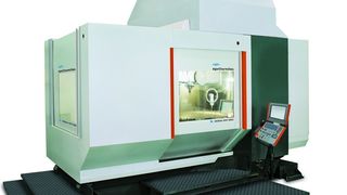 Die Fräsmaschine Mikron HPM 1850U ist für High-Performance-Bearbeitungen (HPC) im Formenbau und für die Großteilebearbeitung ausgelegt. (Archiv: Vogel Business Media)