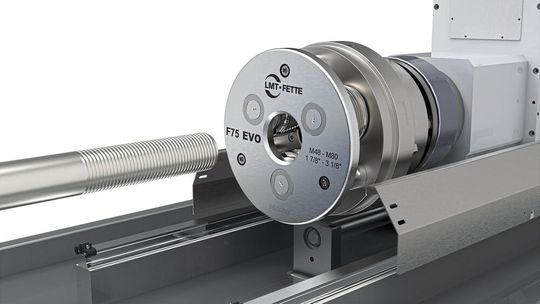 Die neue Generation «Evoline» Axial-Rollköpfe wurde speziell für die automatisierte Fertigung von grossen Gewinden in hochfesten Materialien entwickelt.(Bild:  LMT)