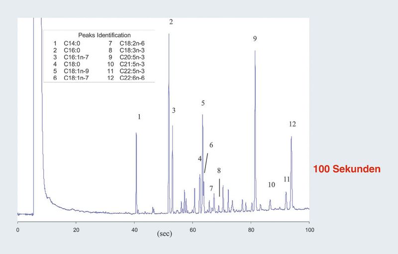 Abb.4: Ultra-Fast-Chromatogramm einer Fischöl-Probe. (Archiv: Vogel Business Media)