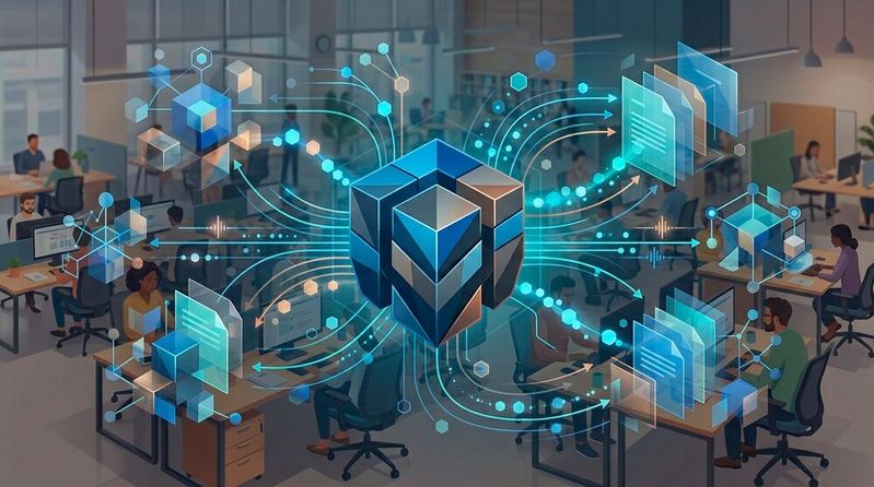 Mit Pydio Cells können Unternehmen eine selbst gehostete Plattform für Datei-Zusammenarbeit aufbauen.(Bild:  Gemini / KI-generiert)