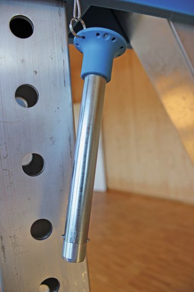 Otto Ganter hat den Steckbolzen kundenindividuell für SCHILLING Gerätebau gefertigt. (Bild: Juliana Pfeiffer)