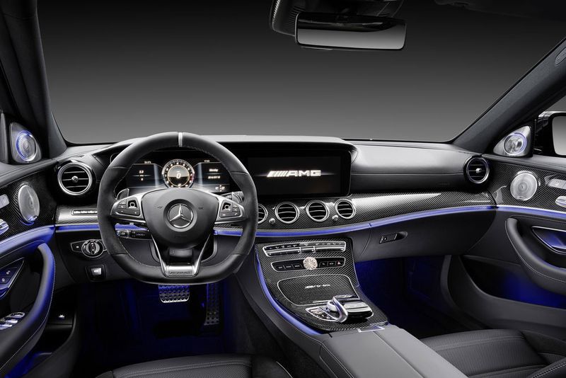 Der Innenraum des E63 AMG ist nobel und sportlich zugleich. (Daimler)