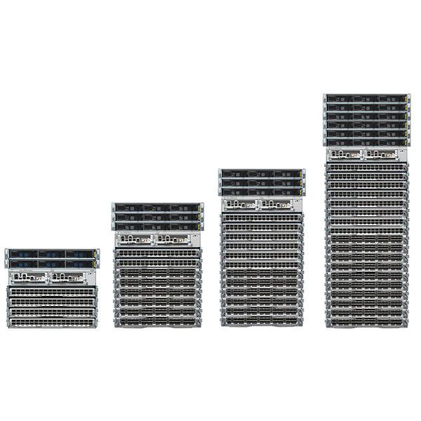 Die Router der Serien 8812 und 8818 von Cisco sind bereits für 400 GbE vorbereitet.
