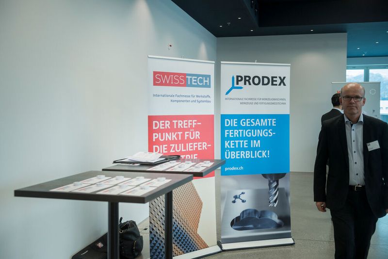 Die Messeveranstalter der Swisstech/Prodex, war einer der Hauptsponsoren des SMM Kongress 2017. (Thomas Entzeroth)