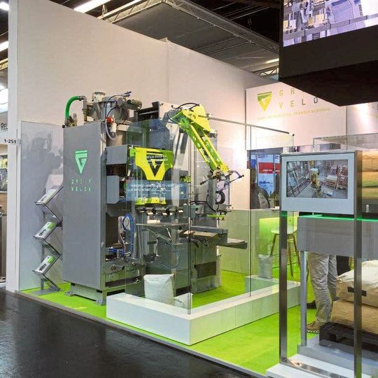 Sein Upgrade des Luftpackersystems BVP stellte Greif-Velox auf der Powtech 2019 vor: den BVP 4.40(Bild:  Greif-Velox)