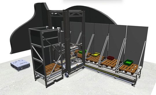 Image 3: The digital twin of the robot in the modeling environment ISG-virtuos.(Image: Premium Robotics)