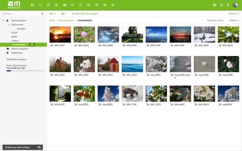 Der Cloud-Speicher (mailbox.org)
