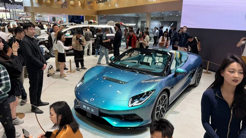 Auf der Motorshow in Peking gab es auch einige Zukunftsmodelle für den deutschen Markt zu sehen.(Bild:  Wehner - VCS)