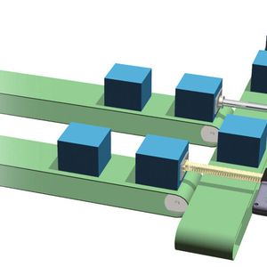 Platzeinsparung des Zip-Ketten-Linearantriebs (im Bild unten) im Vergleich zu konventionellen Zylindern.