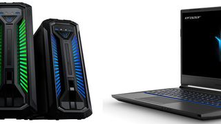 Das Gaming-Notebook Erazer P15805 und der Gaming-PC Erazer X67128 von Medion sind ab 29. August 2019 bei Aldi Süd in den Läden erhältlich. (Medion)