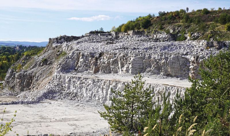 Im Jahr 2023 wurden in Deutschland rund 4,73 Millionen Tonnen Naturgips und - anhydrit gewonnen. (Bild: BGR)