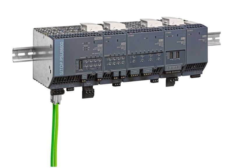 Die Sitop PSU8600 kann mithilfe von Erweiterungsmodulen auf bis zu 36 Ausgänge ausgebaut werden. Die Ausgänge des 8-kanaligen Erweiterungsmoduls Sitop CNX8600 liefern 2,5 A Nennstrom bei 24 Volt und sind auch im Überlastfall auf 100 Watt begrenzt – somit erfüllen sie die in der nordamerikanischen Norm NEC Class 2 geforderten Bedingungen.