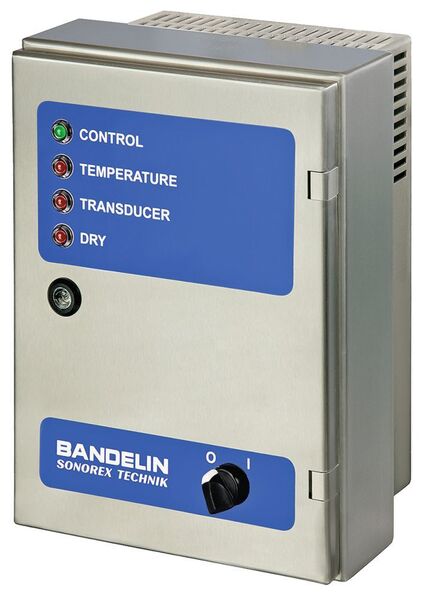 Den weltweit ersten Ultraschallgenerator mit der Schutzklasse IP67 zeigt Bandelin Electronic. (Bandelin Electronic)
