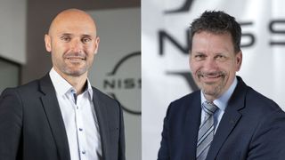 Pascal Michaeli (l.) leitet künftig erneut den Vertrieb von Nissan in Deutschland. Lars Ekering wird Aftersales-Direktor. (Bild: Nissan)