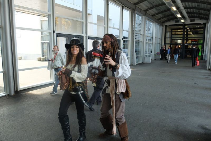 Und auch Captn Jack Sparrow war wieder in München unterwegs... (PK)
