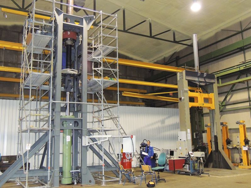 Im hauseigenen Prüfstand wird der Qualitätstest für das SHE200.1 durchgeführt. (Bild: Columbus McKinnon Engineered Products)