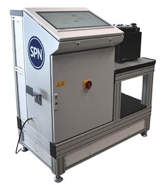 (Zur Sicherstellung der Qualität von Antriebssystemen hat SPN einen speziellen End-of-Line-Prüfstand für Fahr-Lenk-Antriebe entwickelt. Bild: SPN Schwaben Präzision)