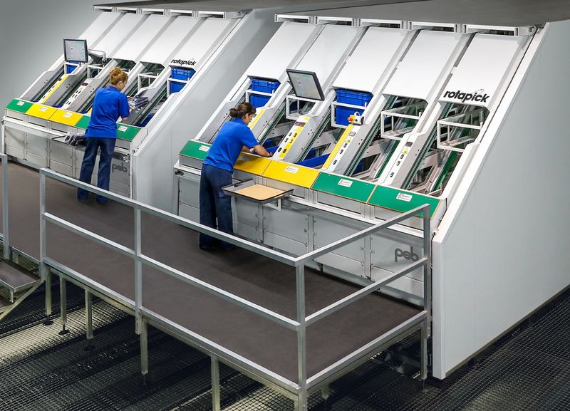 ... 16 Rotapick-Hochleistungs-Kommissioniersysteme. (Bild: PSB Intralogistics)