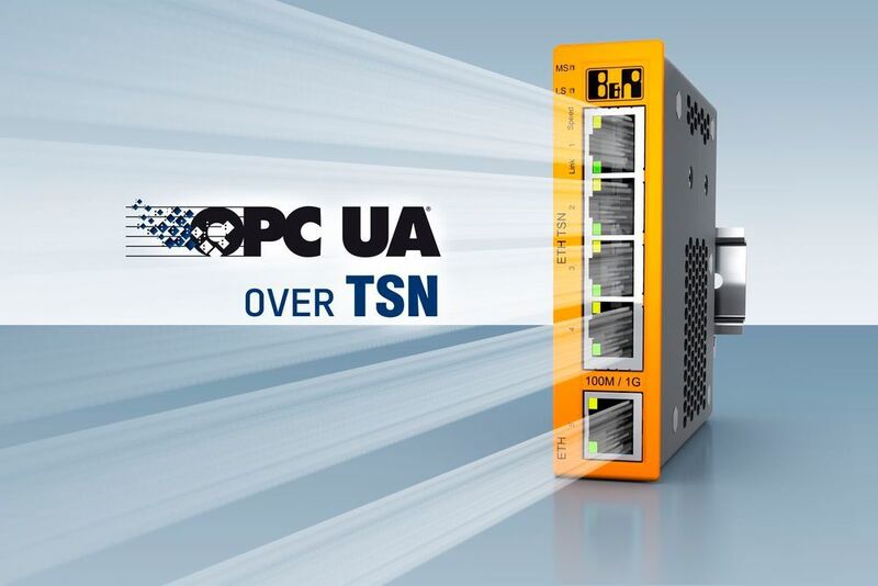 B&R erweitert sein Portfolio um einen TSN-Maschinenswitch für konvergente Echtzeit-Netzwerke zur Kommunikation mit der herstellerunabhängigen Kommunikationslösung OPC UA over TSN.  (B&R)