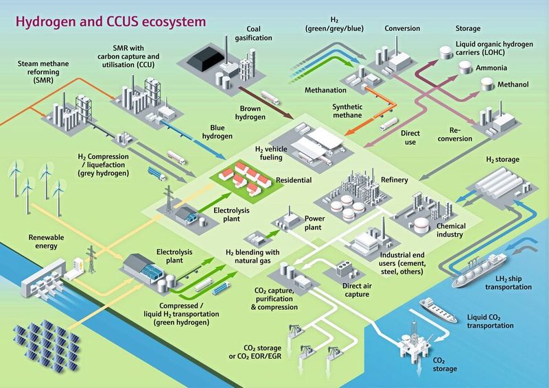 Dekarbonisierung der Industrie – mit CCUS und Wasserstofflösungen (Bild: Endress+Hauser)