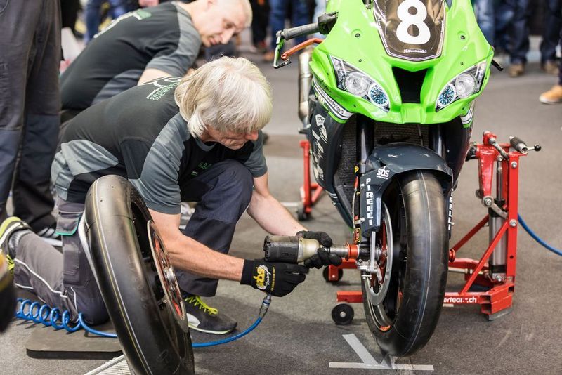 Der Live Boxenstopp in Halle 7. (MCH Messe Schweiz (Zuerich) AG)