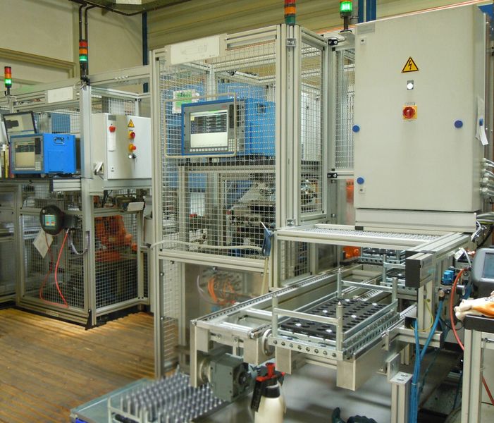 Detailfoto der von Schnaithmann realisierten Automationsanlage im Wesa-Werk in Waldstetten. (Bild: Schnaithmann)