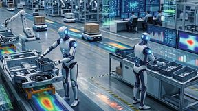 Humanoide Roboter und autonome Fabrik: Zwei Megatrends kommen zusammen. (Bild: KI-generiert)