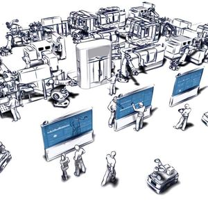Im Exzellenzcluster „Internet of Production“ arbeiten die Wissenschaftler u.a. an cloudbasierten Steuerungssystemen für die Fertigung der Zukunft. (Bild:  Martin Riedel / Internet of Production.)