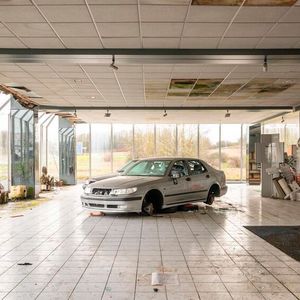 Am Ausstellungsraum ist die Zeit nicht spurlos vorübergegangen. Eindringende Feuchtigkeit reicht einigen Pflanzen zum Überleben.(Bild:  Forgotten Buildings)