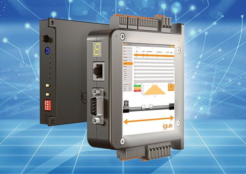 Mit den Motorsteuerungen Dryve D3 und D1 lassen sich motorisierte Linear- und Rotationsachsen leicht ohne Programmierung automatisieren. (Igus)