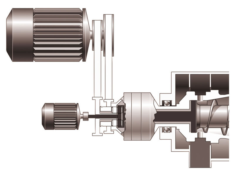 Den Summationdrive gibt es in zwei Betriebsweisen: Hier mit Antriebsscheibe (Bild: GEA Westfalia Separator)