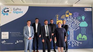 Öffentliche Vorstellung des Leitprojektes „EuProGigant“. Dabei geht es darum, Europas Produktions- und Fertigungsindustrie souveräner, resilienter und nachhaltiger aufzustellen. Und Gaia-X ist dazu ein Kernelement. (Bild: M. Heschl)