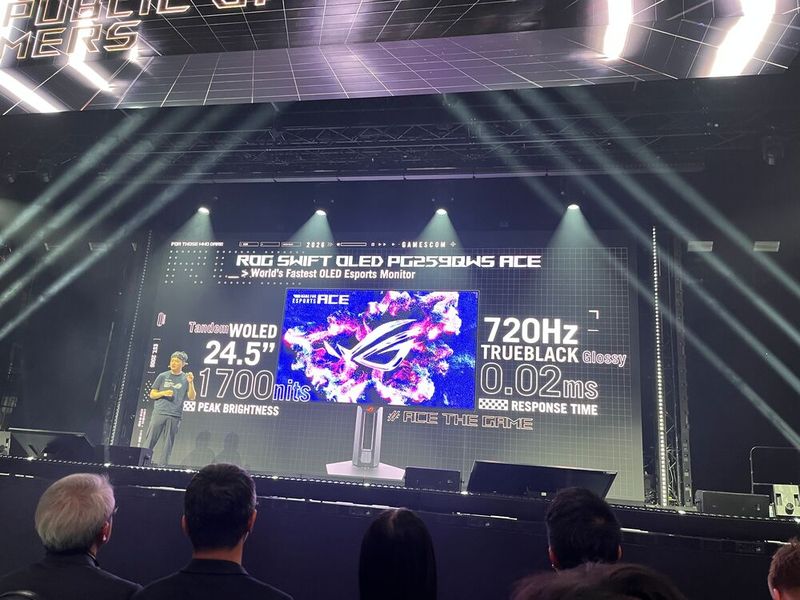 Der ROG Swift OLED PG259QWS ist laut Asus der schnellste OLED-Gaming-Monitor weltweit. (Bild: Vogel IT-Medien)