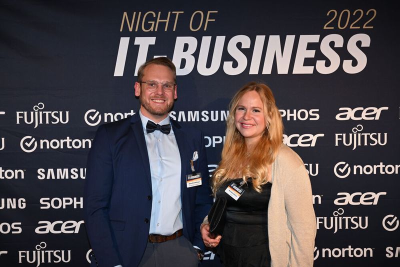 Denis Brendelberger und Michaela Ebeling (Unicon) (Bild: Hannes Magerstädt)