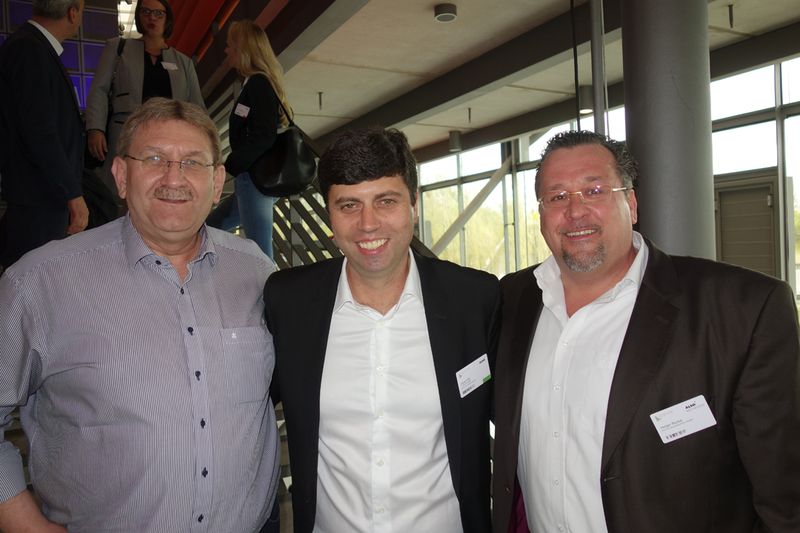 (v. l.) Frank Müller, CNS, Sasa Viro, ALSO, und Holger Rucka, Rucka Büromaschinen (Bild: IT-BUSINESS)