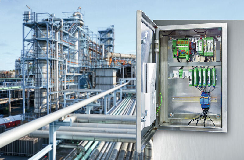 Universal applications — the Termitrab complete surge protection devices are designed for use in central control cabinets as well as in the field. (Phoenix Contact)