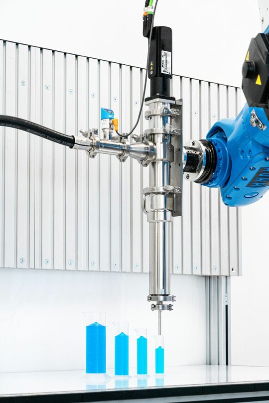 (vipura-PUMP 10T – für Lebensmittel und Pharmazeutika genauso wie für Haushaltsprodukte und Kosmetika. (Bild: ViscoTec))