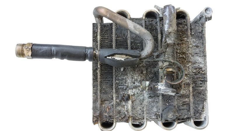 Was sich im Laufe der Zeit auf der Oberfläche eines Klimaverdampfers so alles ansammelt, möchte mancher lieber nicht wissen. Eine derartige pelzige Schicht bekommt man nur mittels einer echten Spülung entfernt.(Bild:  © Sirichai Puangsuwan - stock.adobe.com)