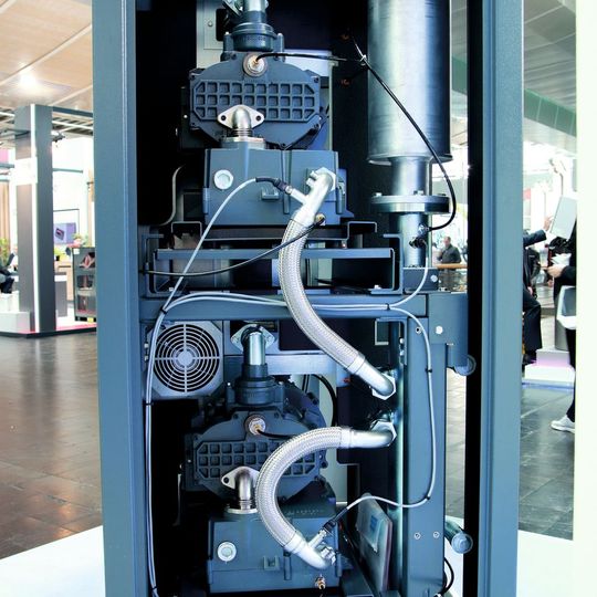 Drehzahlgeregelte Multi-Klauen-Vakuumpumpe bis 1260 m³/h Saugvermögen(Bild:  Atlas Copco)