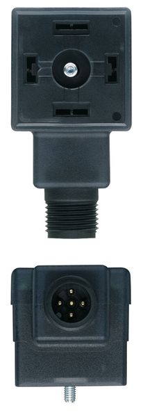 Neuer Adapter für Ventilsteckverbinder auf M12x1. (Bild: Escha)