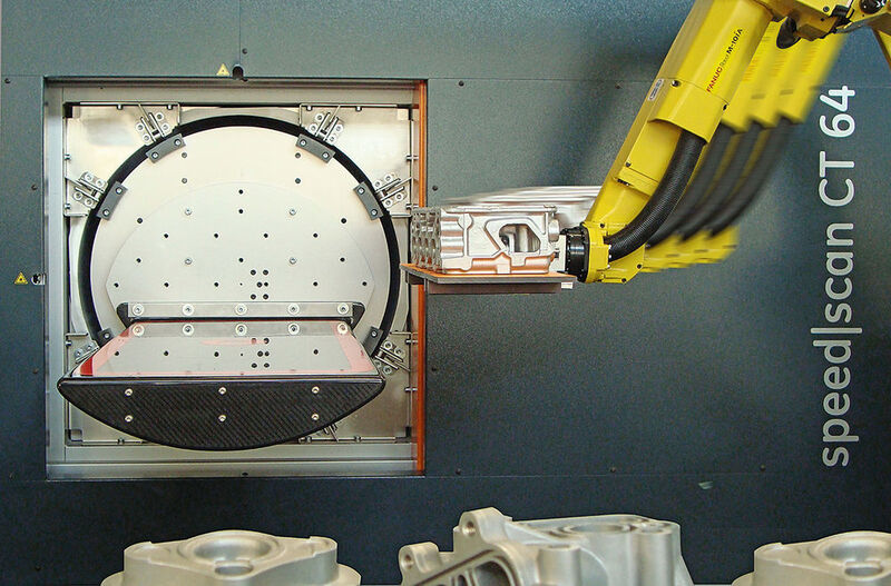 Beispiel für eine vollautomatisierte Inline-CT mit dem System Speed-Scan von GE. (GE Inspection Technologies)