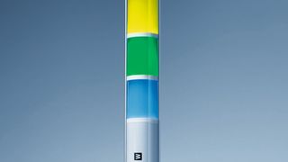 Die Signalleuchte Sineo ist optional mit IO-Link-Technologie erhältlich. (Bild: Waldmann)